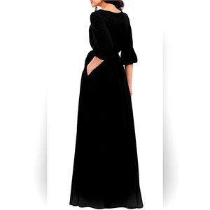 Black Audrey Hepburn Inspired Gown